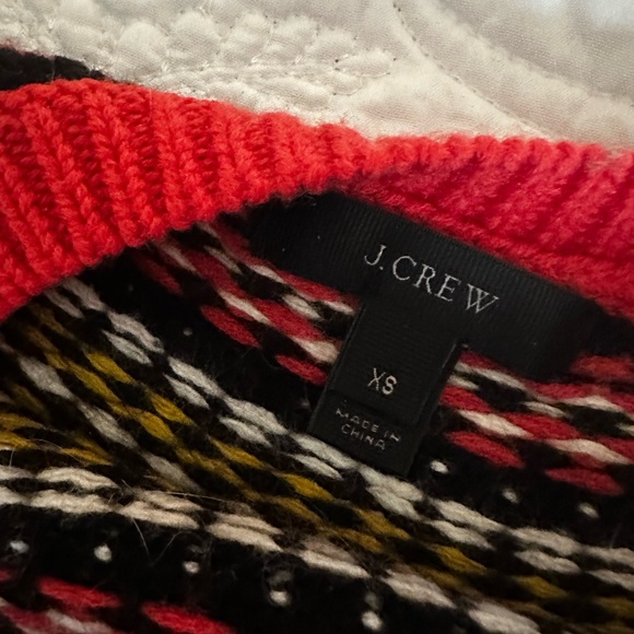 J. crew Fair Aisle Orange Sweater - Picture 5 of 5